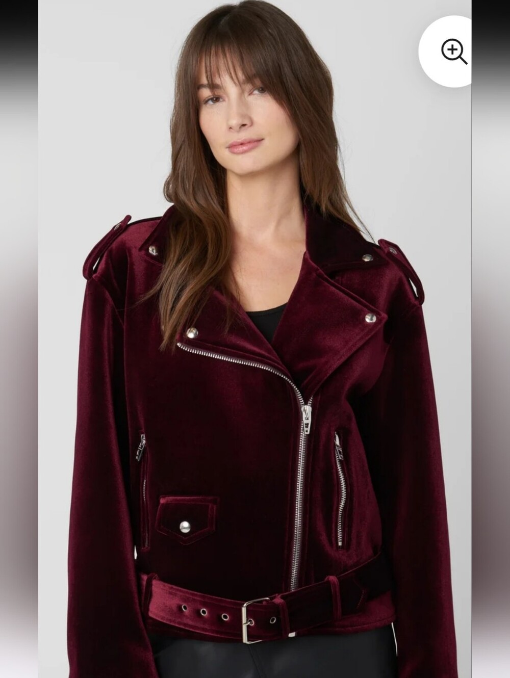 NWT BlankNyc Velvet "Nailed It" Moto Jacket